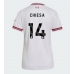 Tanie Strój piłkarski Liverpool Federico Chiesa #14 Koszulka Wyjazdowej dla damskie 2026-27 Krótkie Rękawy